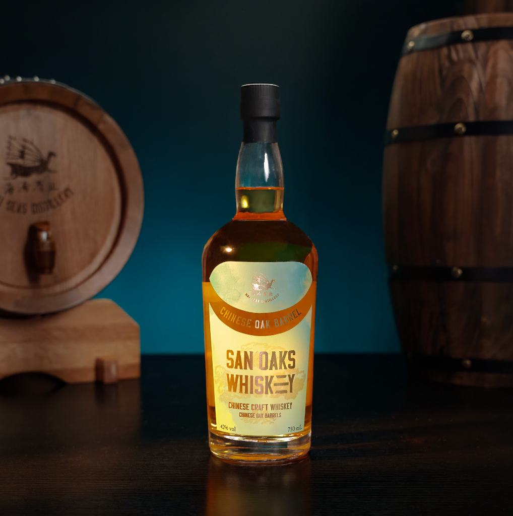 Hai Seas San Oaks Whiskey (Green Label) Chinese Oak Cask Strength 52.8%